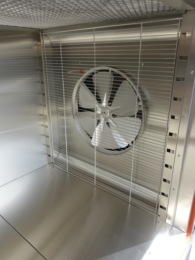 爆発放散口<br>(ベント)付き<br>箱型棚段式<br>熱風乾燥機<br><br>